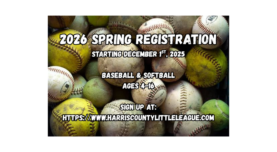 2026 Spring Registration